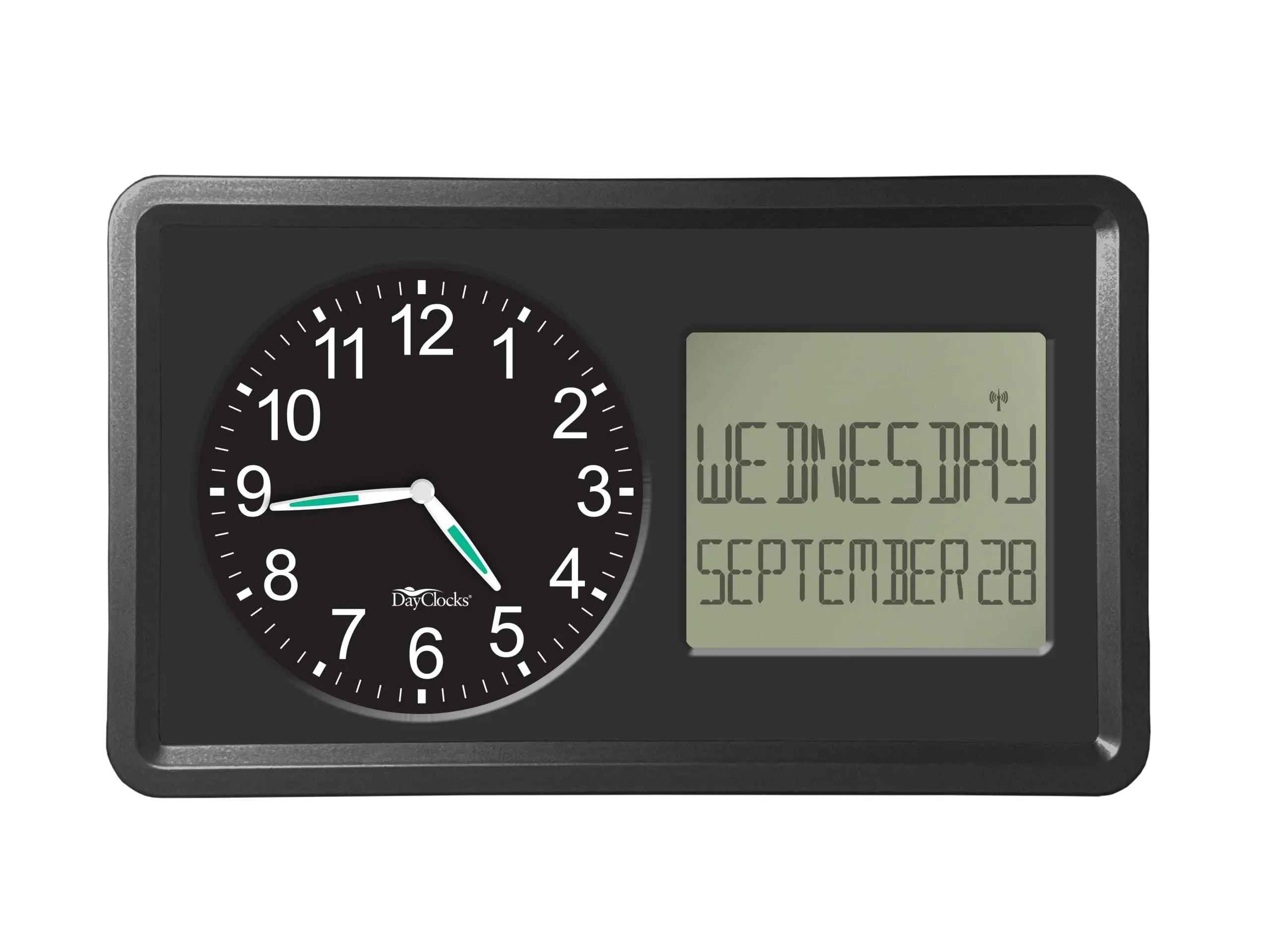 Atomic DayClock 10" Display with Black Frame