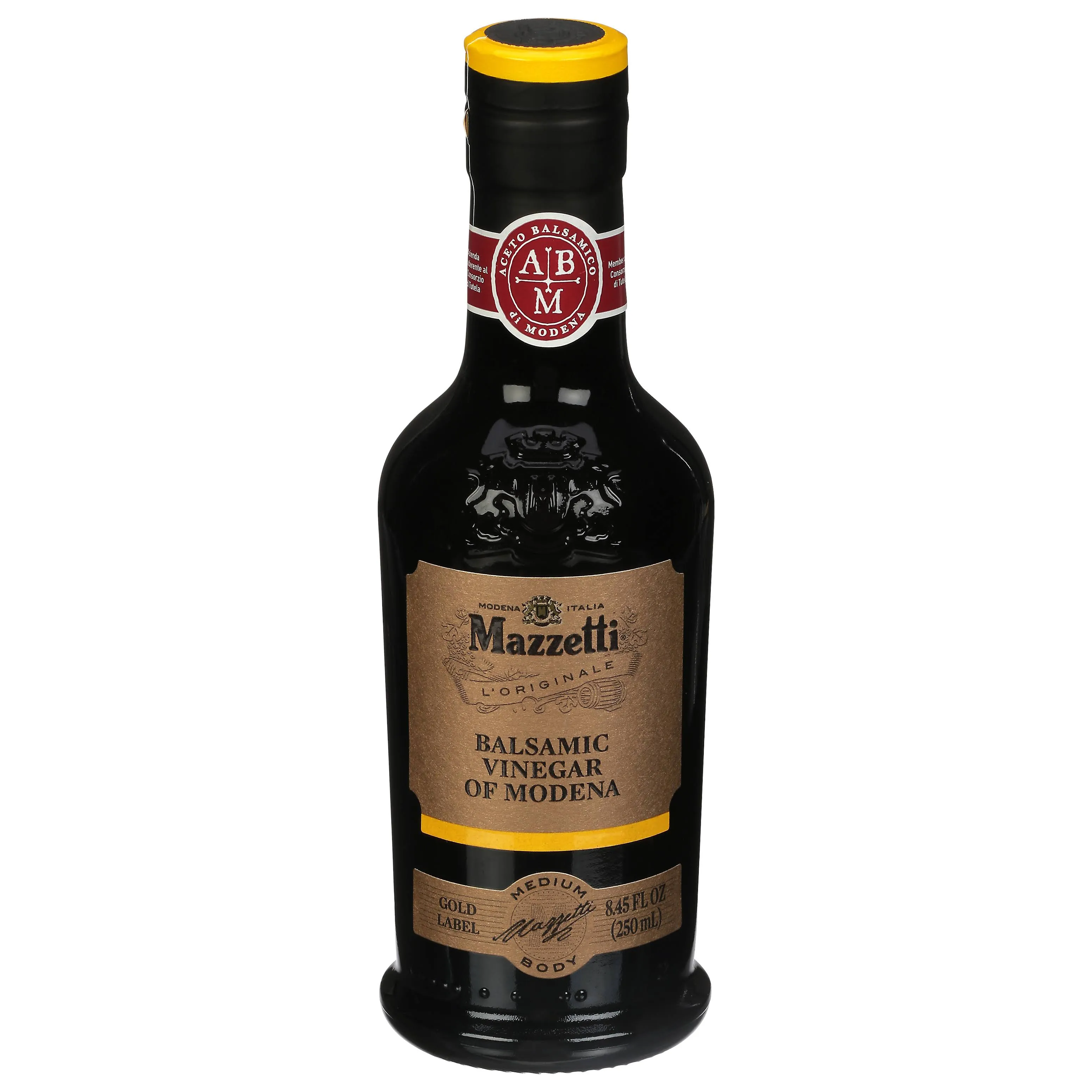 Mazzetti Balsamic Vinegar of Modena, Gold Label, Medium Body - 8.45 fl oz