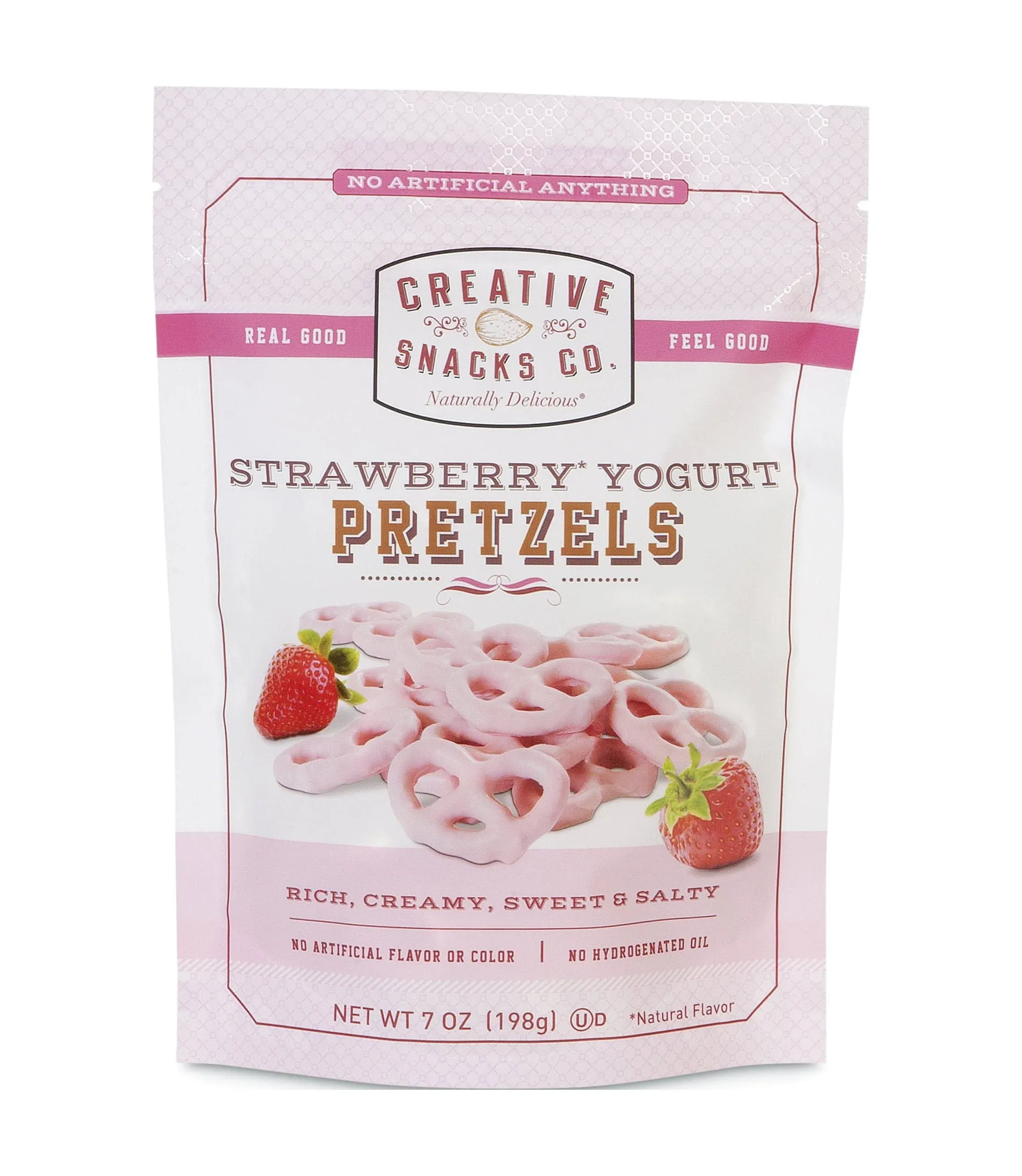 Creative Snacks Co, Strawberry & Yogurt Pretzels