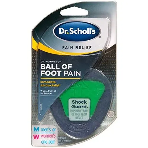 Dr. Scholl's Pain Relief Orthotics for Ball of Foot Pain Shock Guard