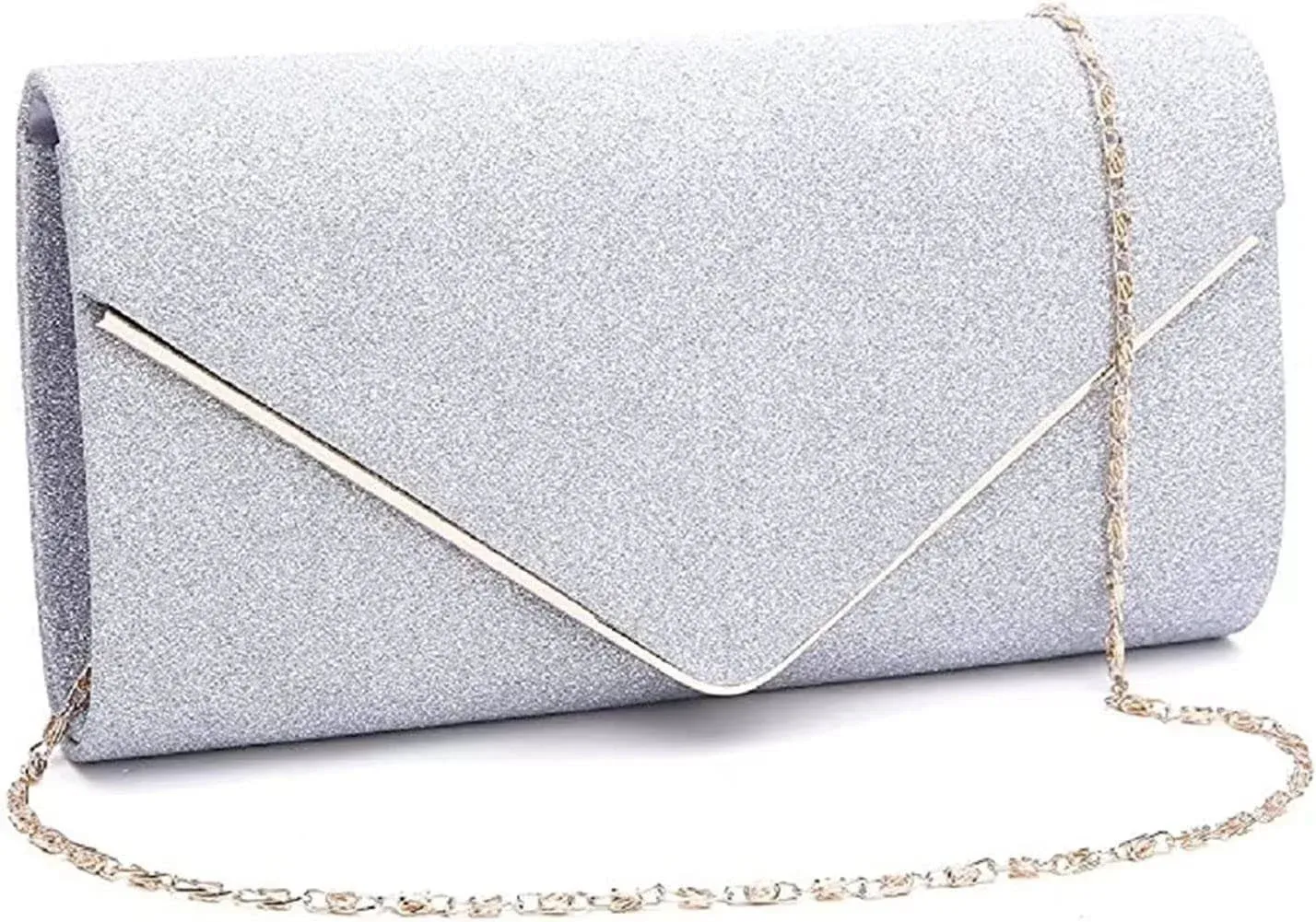  Clutch Purse Evening Bag for Women Prom Sparkling Handbag With Detachable 