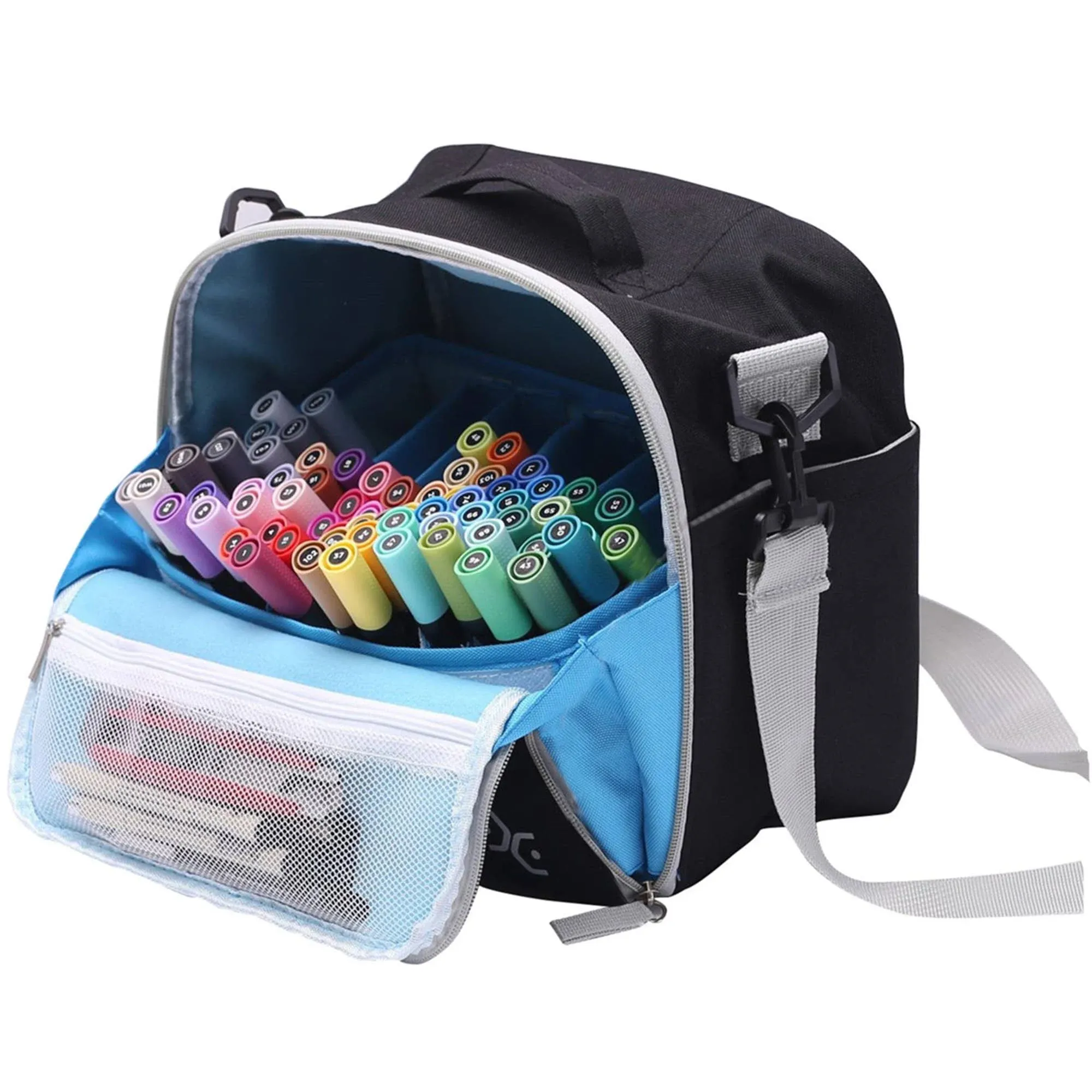 Large Storage Tote Bag for Marker Pens Brush Pen Coloring Pencils Books Art a...