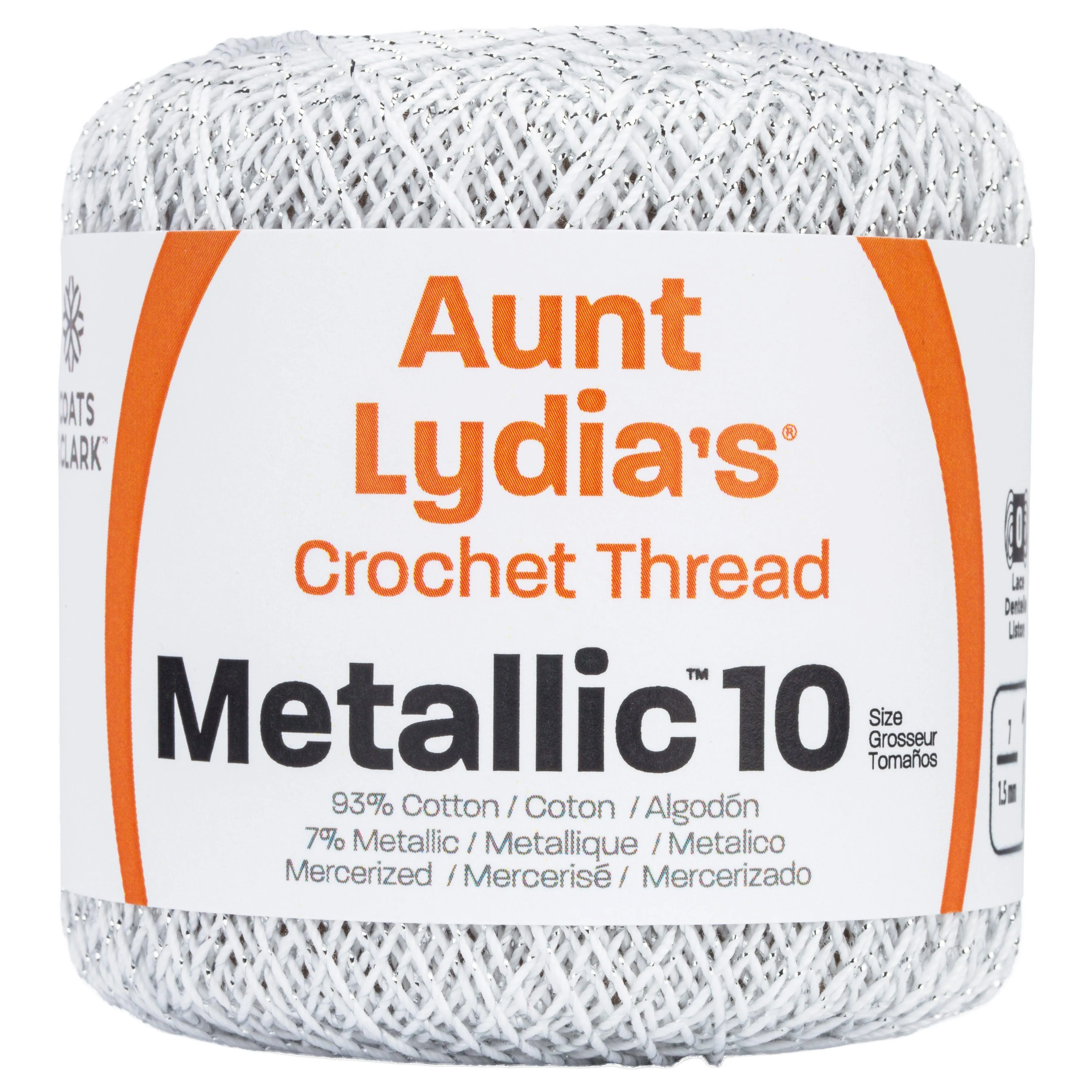 Aunt Lydia's Metallic Crochet Thread