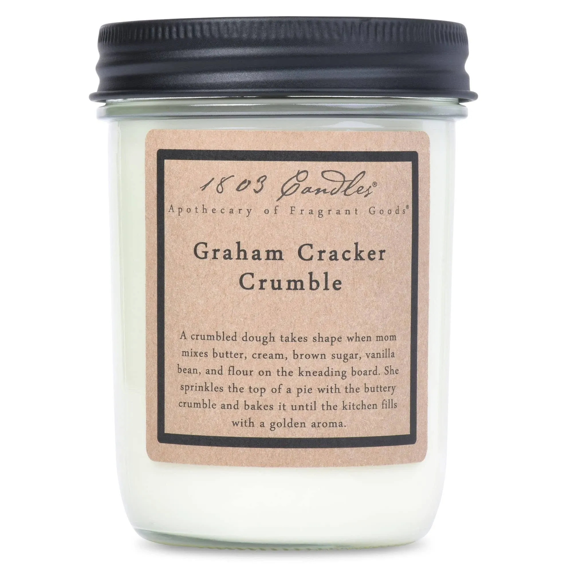 1803 Candles - 14 oz. Jar Candles - Graham Cracker Crumble - JGCC