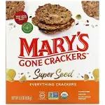 Mary&#039;s Gone Crackers Super Seed - Everything - 5.5 oz. Pack of 3