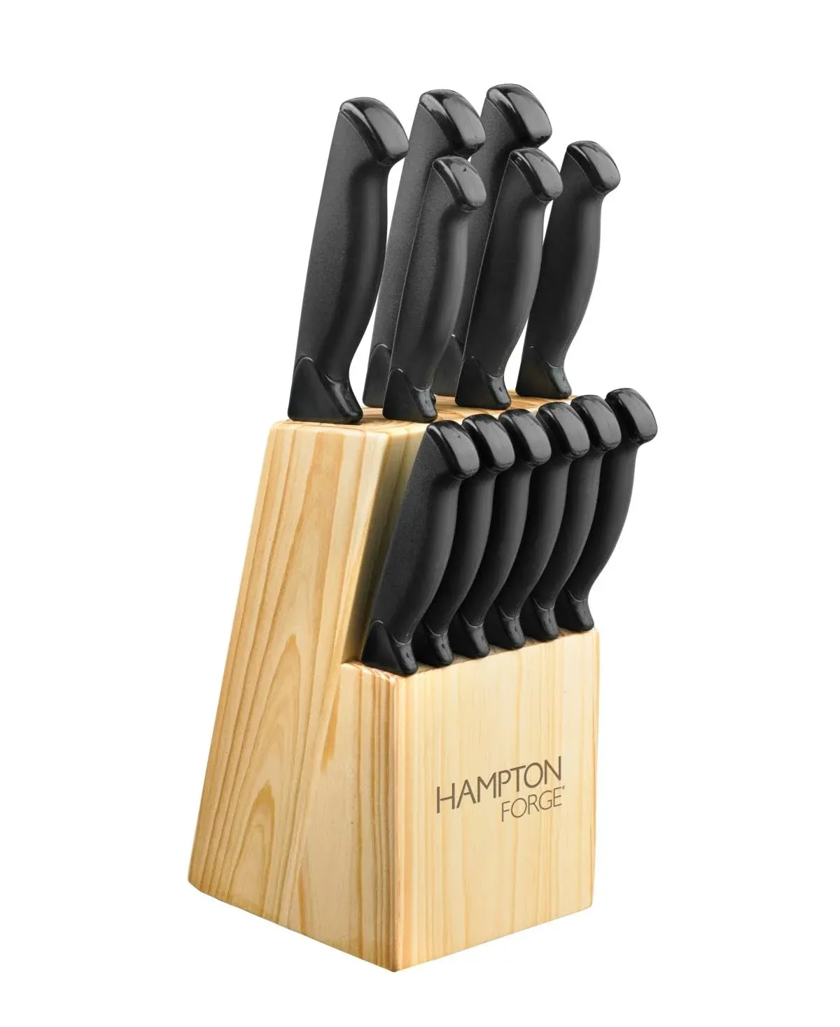 Hampton Forge Emmet 20Pc Cutlery Block Set, 5.05 LB, Black