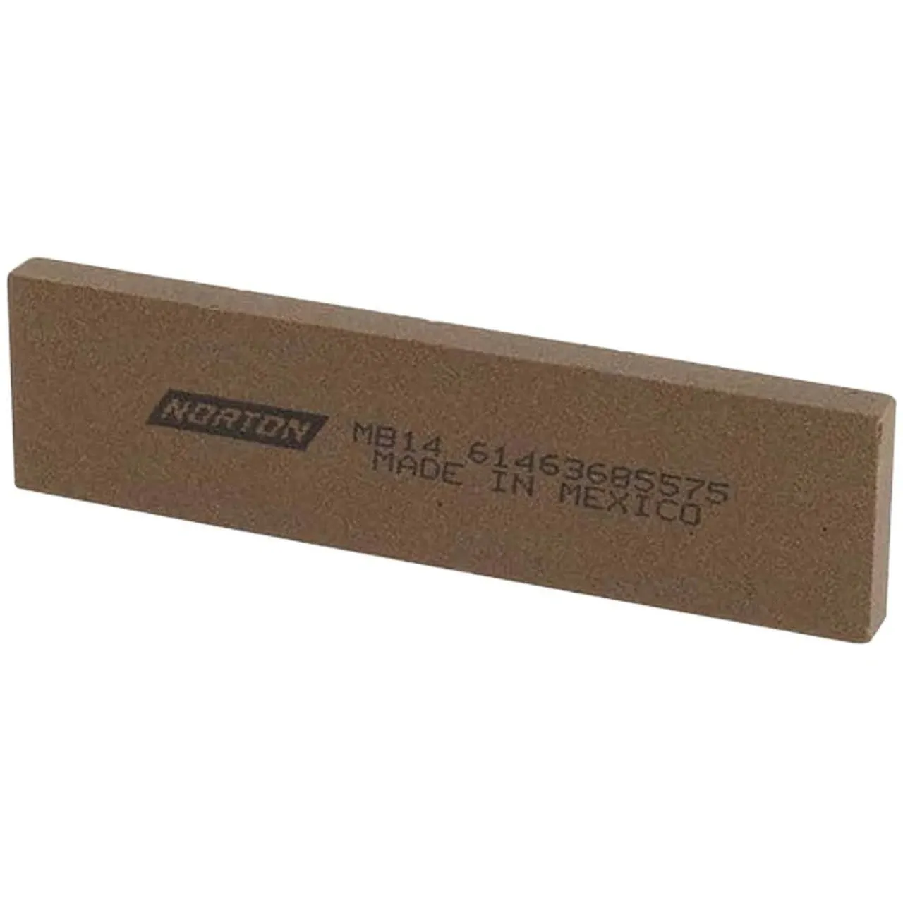 Norton Single Grit Benchstone, 4" L x 1" W x 1/4" H, Aluminum Oxide, Medium ...