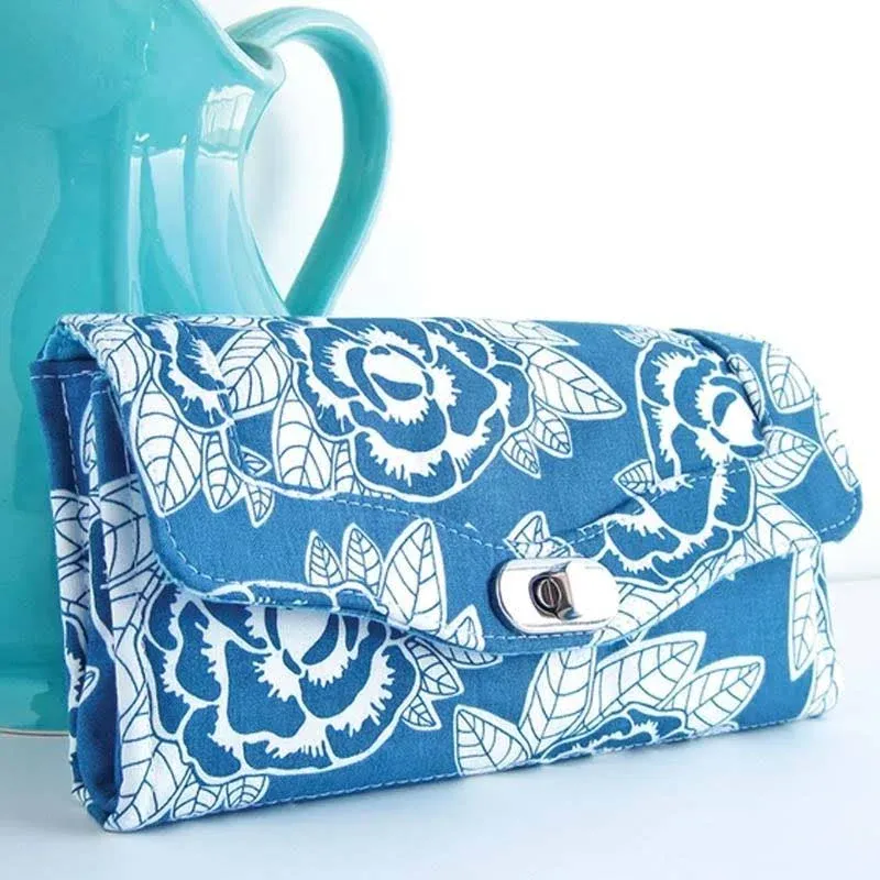 Necessary Clutch Wallet - Emmaline Bags - Printed Pattern, Printed Paper Bag Making Pattern, Bag pattern, ship from the UK