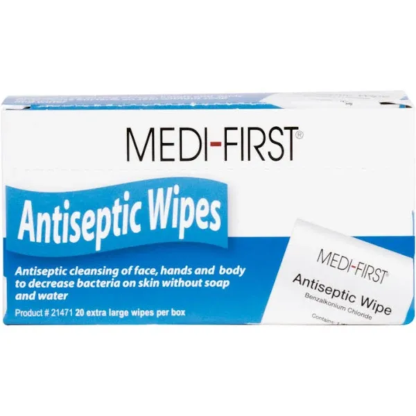 Medi First Sanitizing Skin Wipe