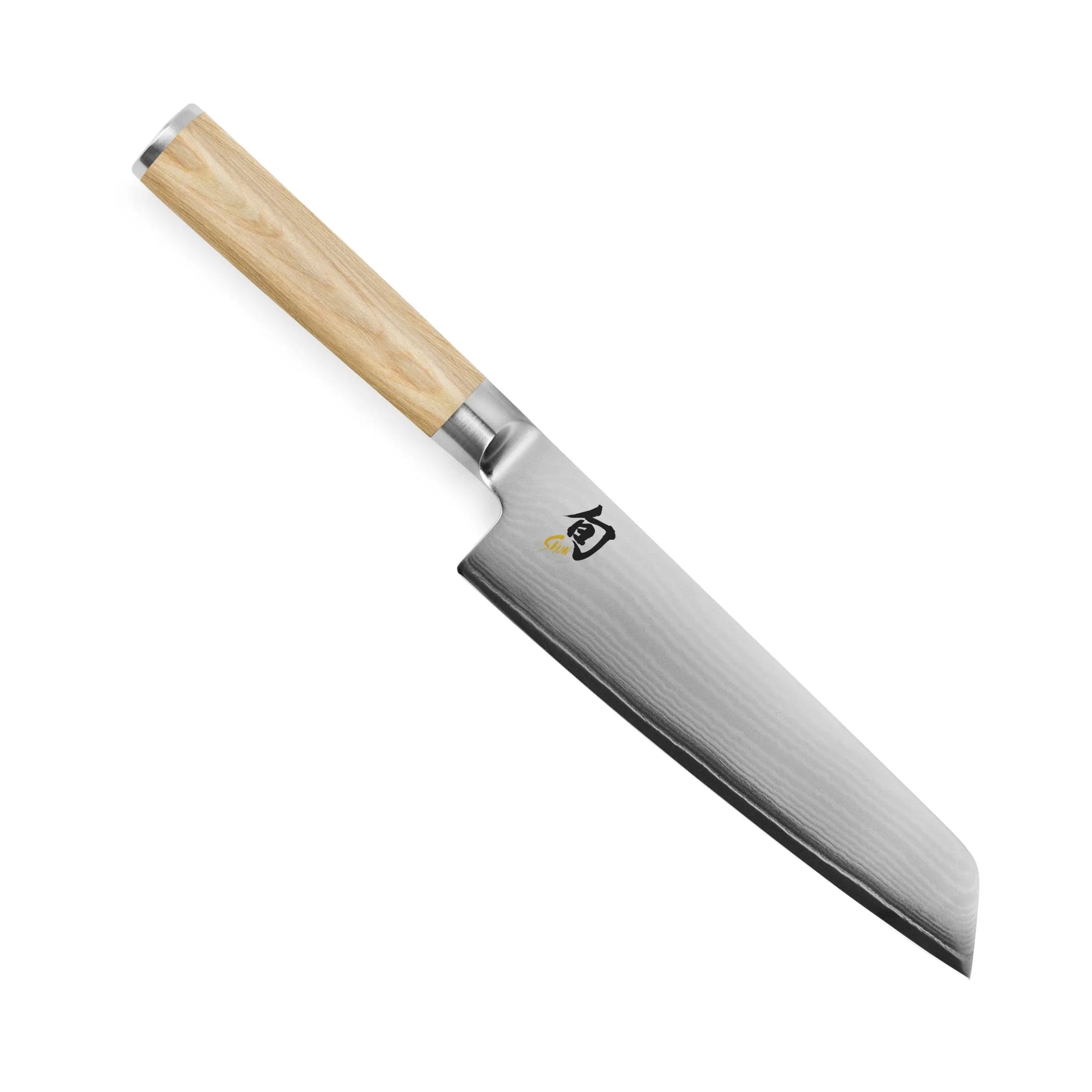 Shun Classic Blonde Master Utility Knife, 6.5 inch VG-MAX Stainless Steel Blade, Cutlery Handcrafted in Japan,Silver