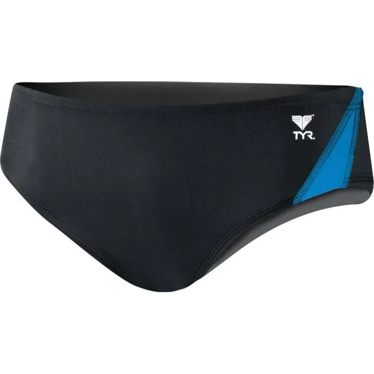 TYR Rali1a Men's Alliance Splice Racer Swimsuit - Black/Blue, 26