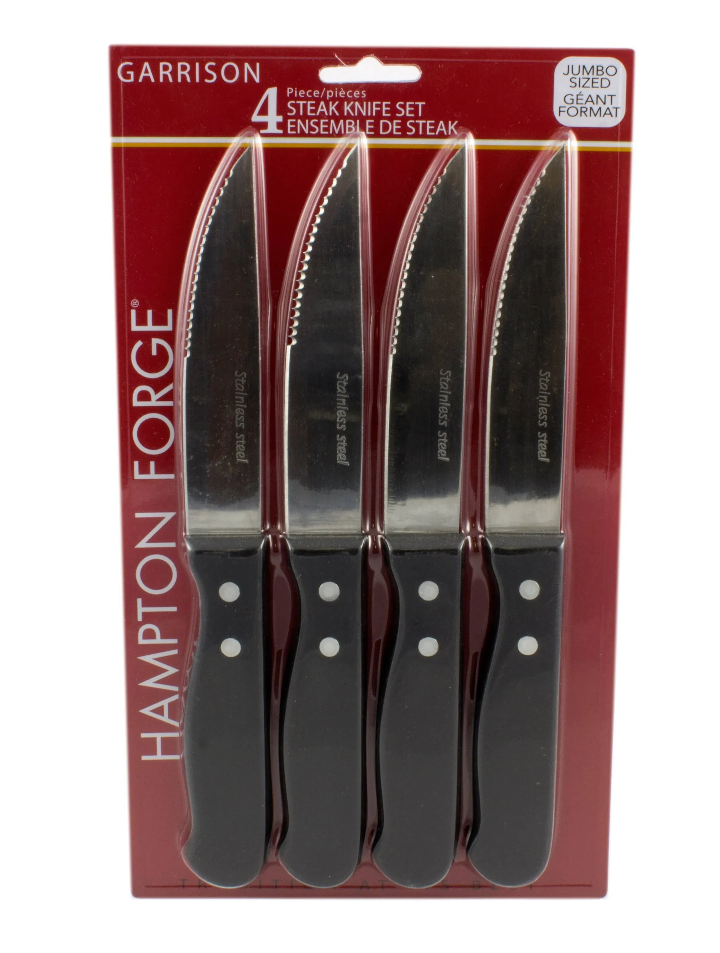 Garrison 4pc Jumbo Steak Knife Set