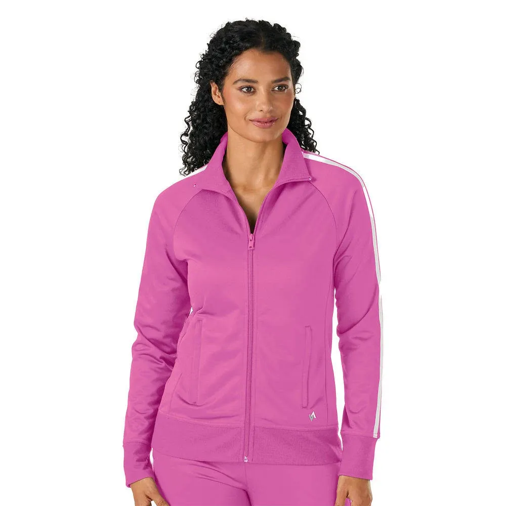 VEVO ACTIVE Women's Striped Track Jacket