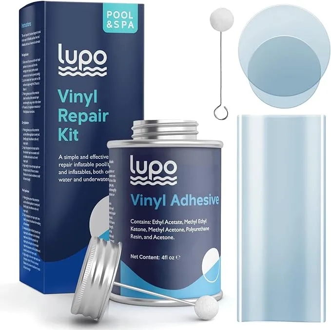 Lupo Global Lupo 4 fl. oz. 15 Piece Heavy Duty Vinyl Repair Kit for Above Ground ...