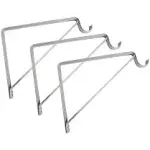 DESIGNHOUSE 3PK Shelf and Rod Bracket 13”Lx9”W Iron White