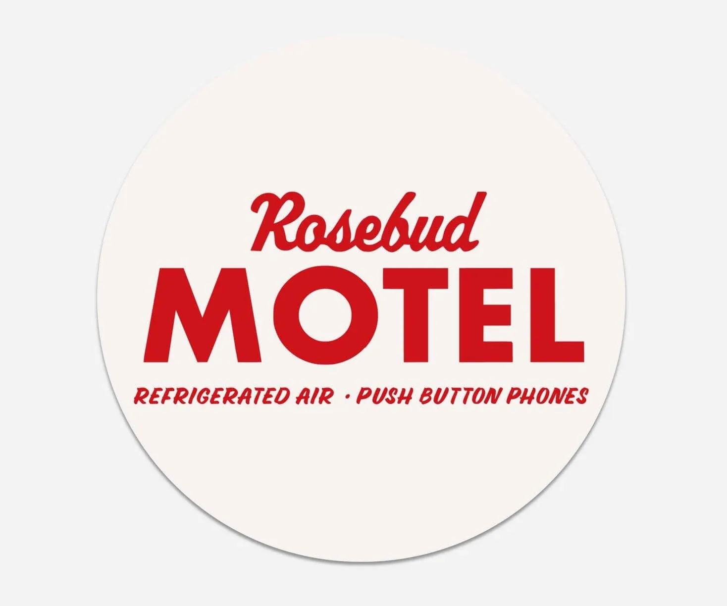 Schitt&#039;s Creek Drink Coasters, Set of 4 - Rosebud Hotel Logo - 3.7&#034; by 3.7&#034;