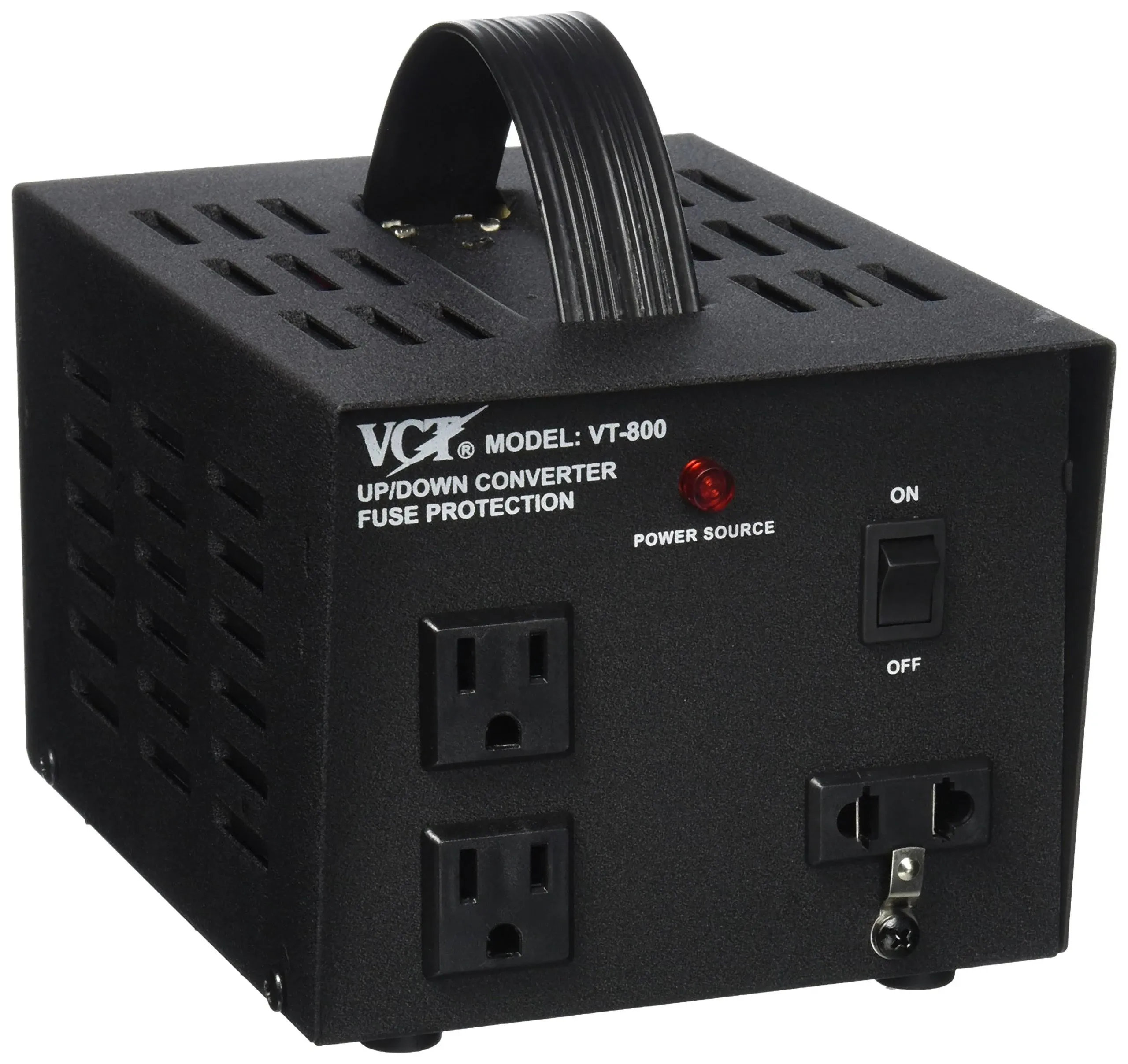 VCT VT-800 Heavy-Duty Voltage Transformer 800 Watt Step Up/Down Converter for 110 Volt - 220V / 240 Volt