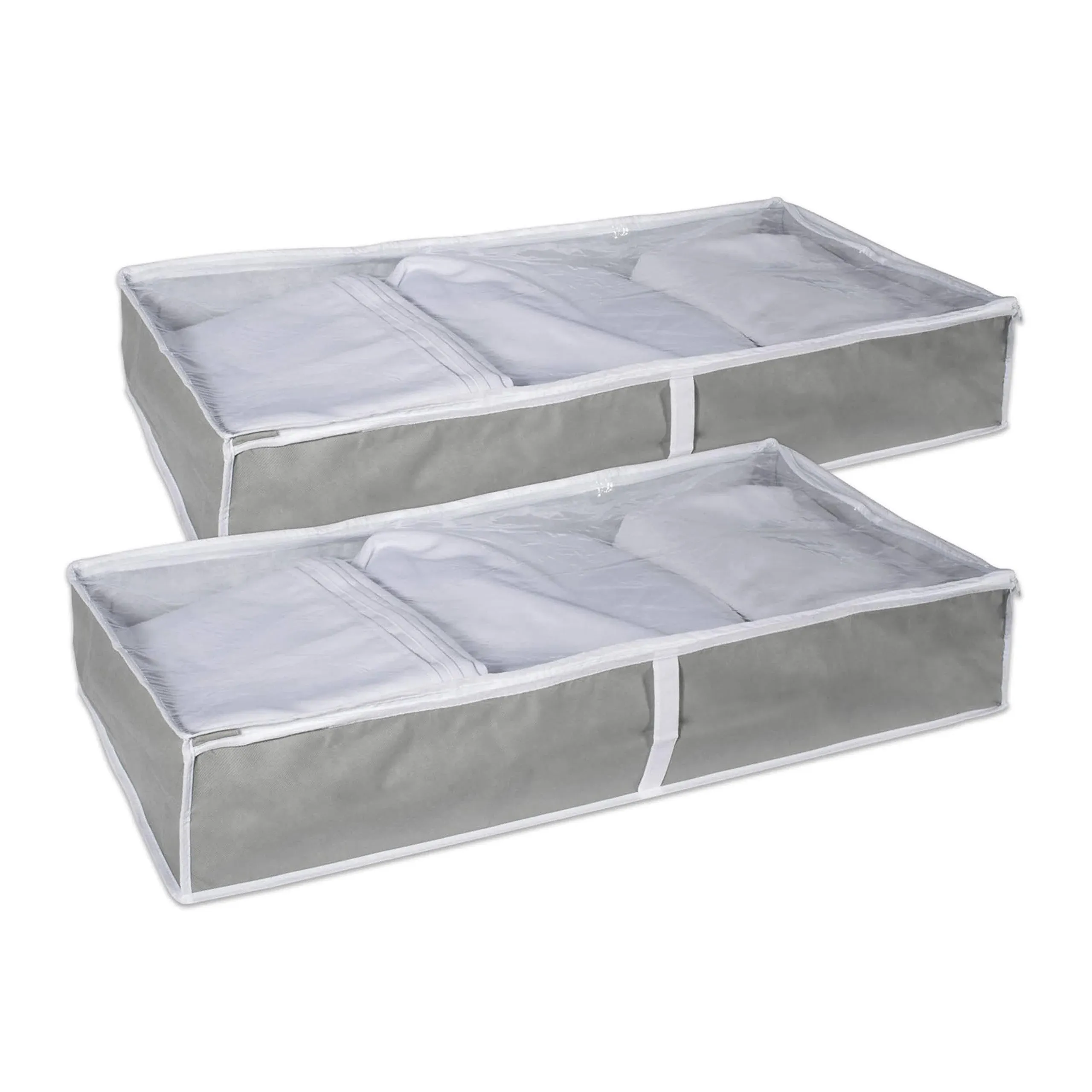 DII Gray Soft Storage, Set of 2 - Transitional - Storage Bins And Boxes - by Homesquare | Houzz