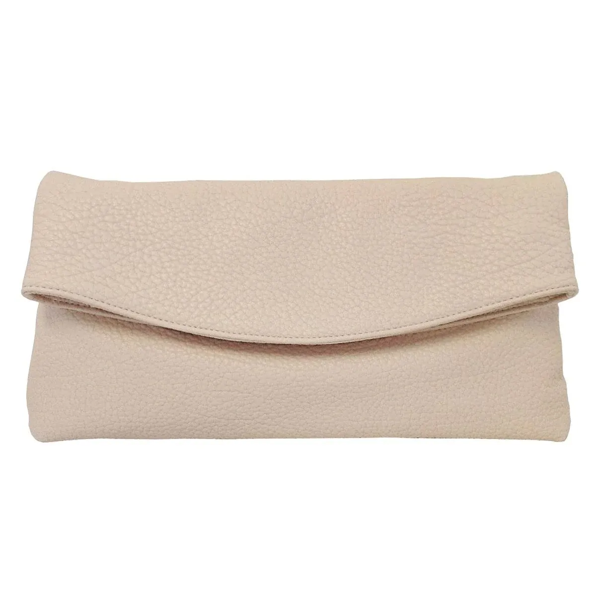 JNB Faux Leather Oversize Foldover Clutch Women's