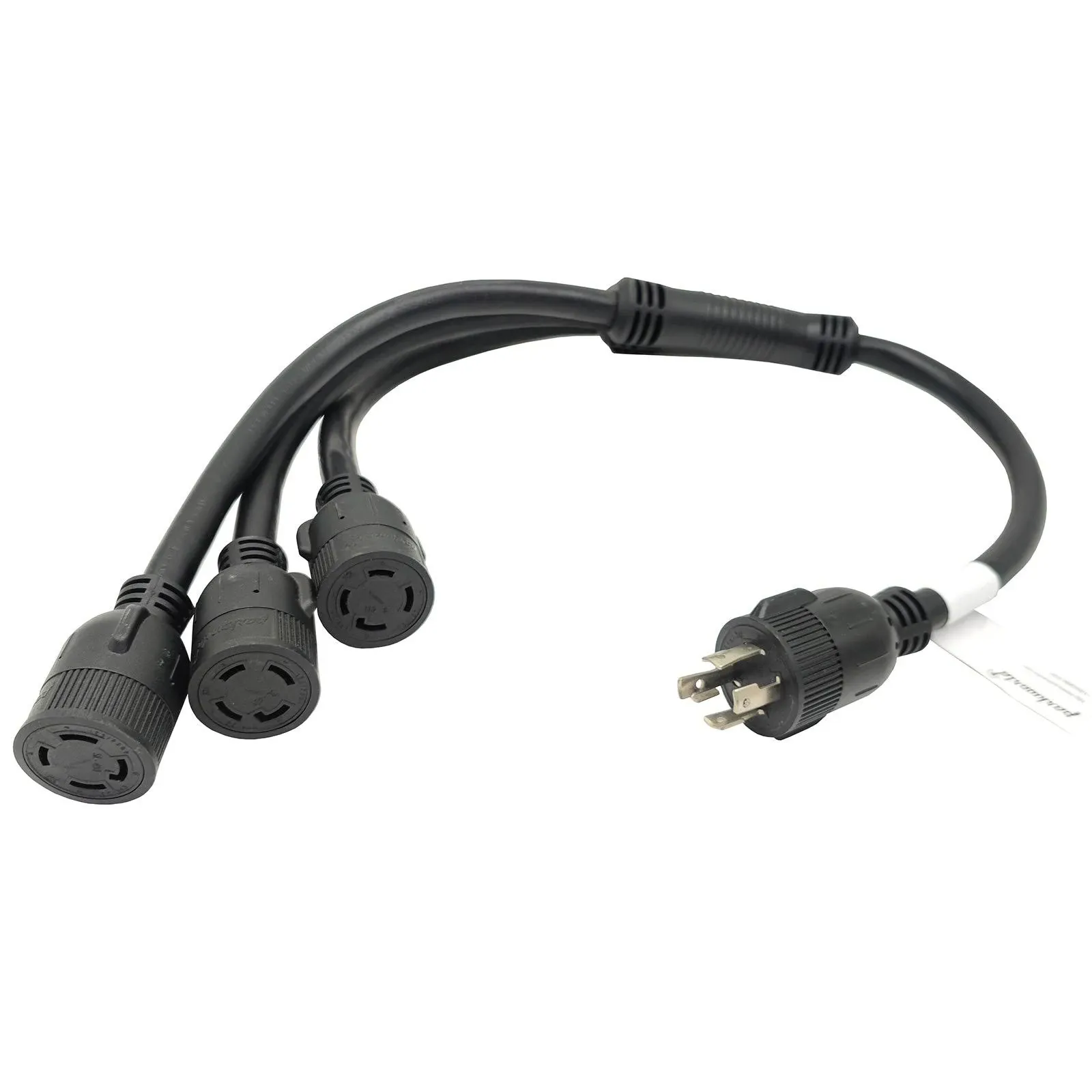 Parkworld 62619 NEMA L14-30 Splitter Cord NEMA L14-30P to L14-30R Tri-Outlet 3FT