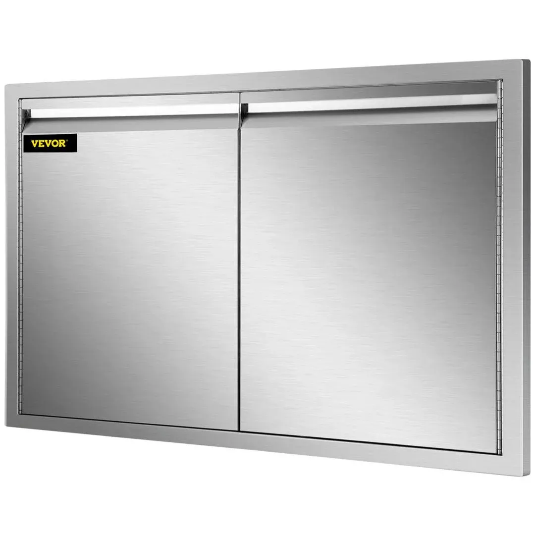 VEVOR Double Access Door, 30&#039;&#039;Wx21&#039;&#039;H Outdoor Kitchen Door, Double Wall Stainles