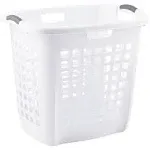 STERILITE 12258004 19-7/8"WHT Carry Hamper, White