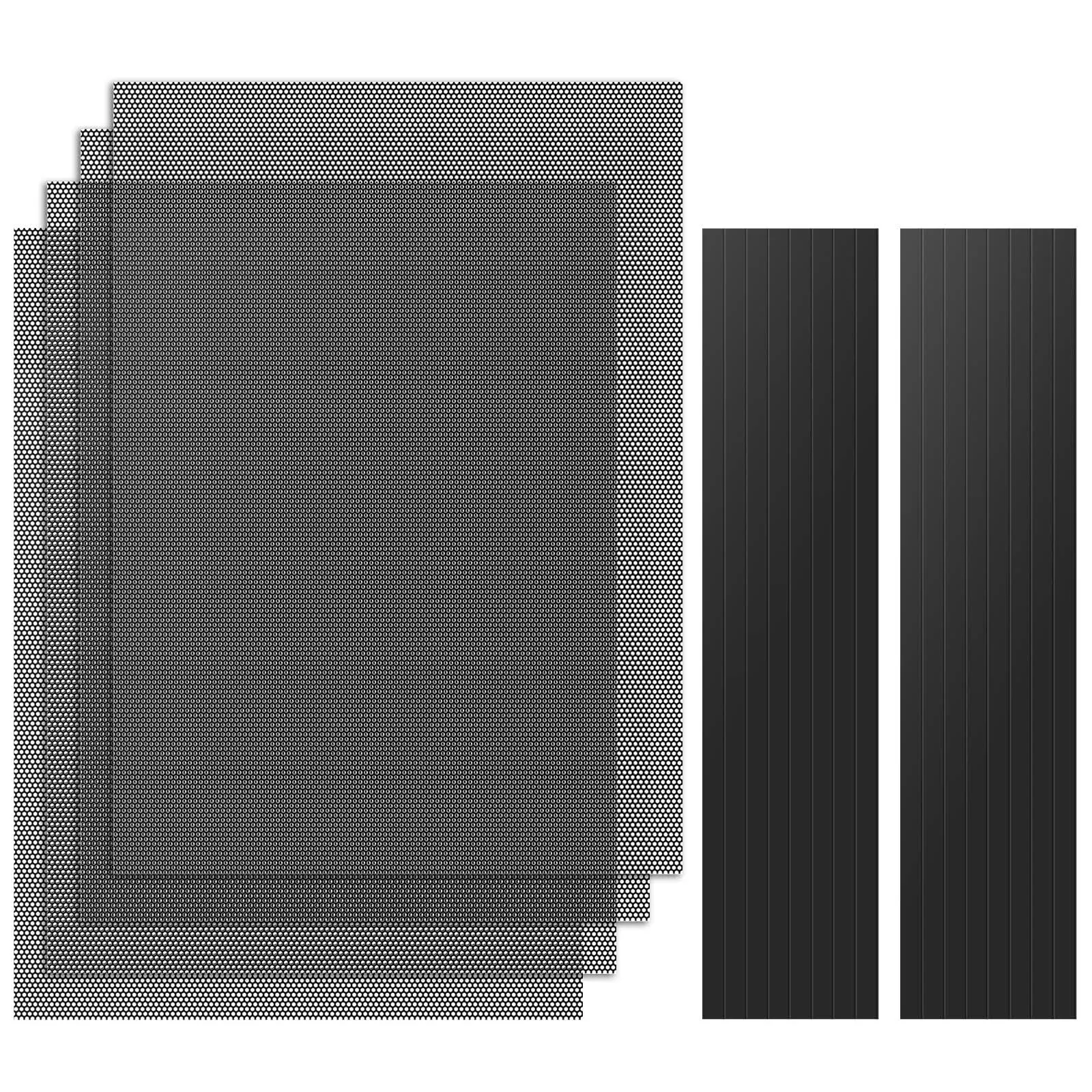 MoKo 400x300mm DIY PC Case Dust Mesh Filter, 4 Pack PVC Dustproof 400*300mm 