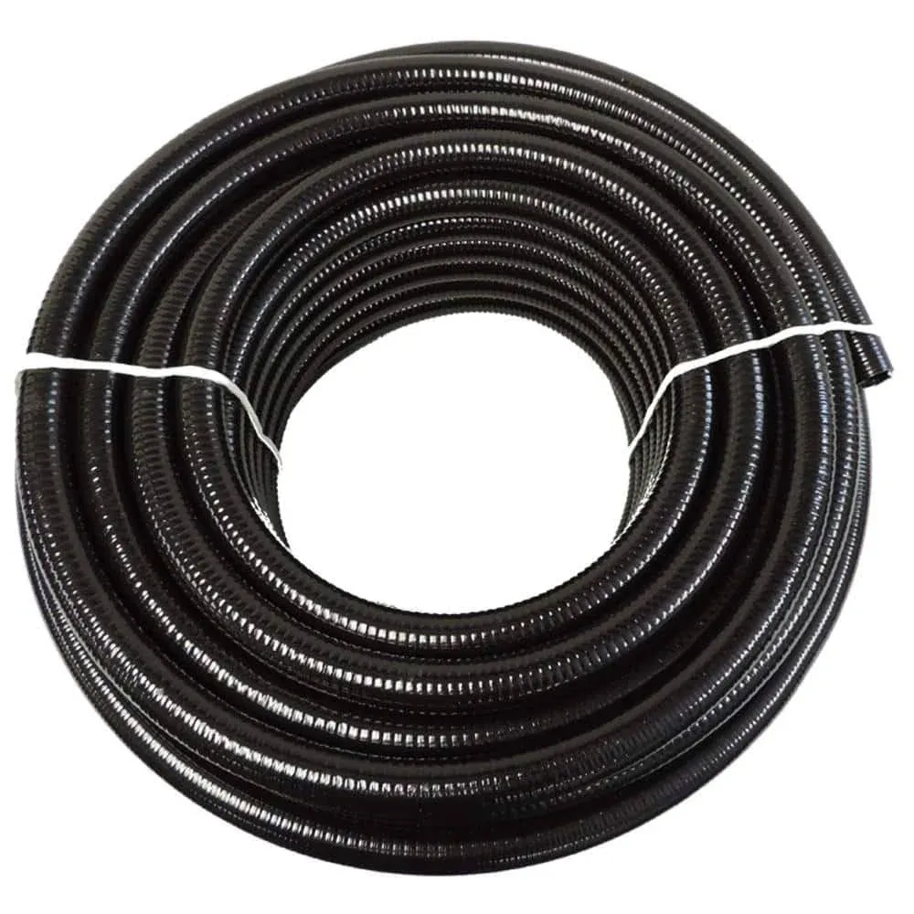 HYDROMAXX 1-1/2 in. x 10 ft. Black PVC Schedule 40 Flexible Pipe