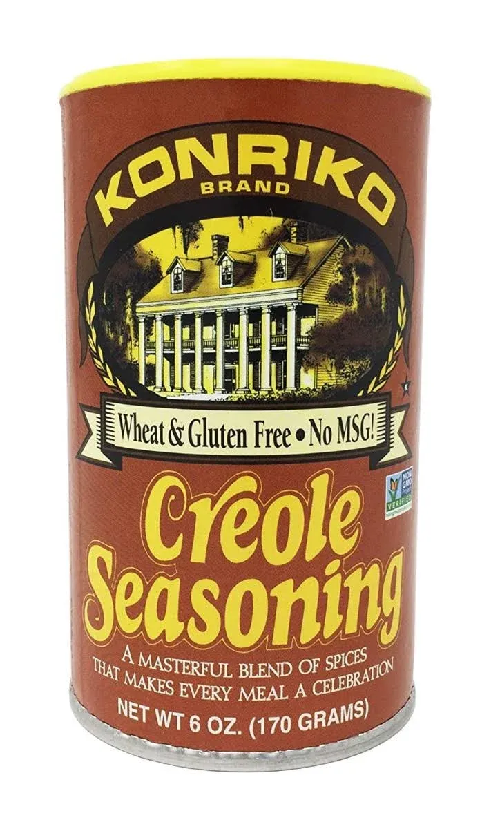 Konriko - Creole Seasoning 6 oz - Wheat Free - Gluten Free - No MSG