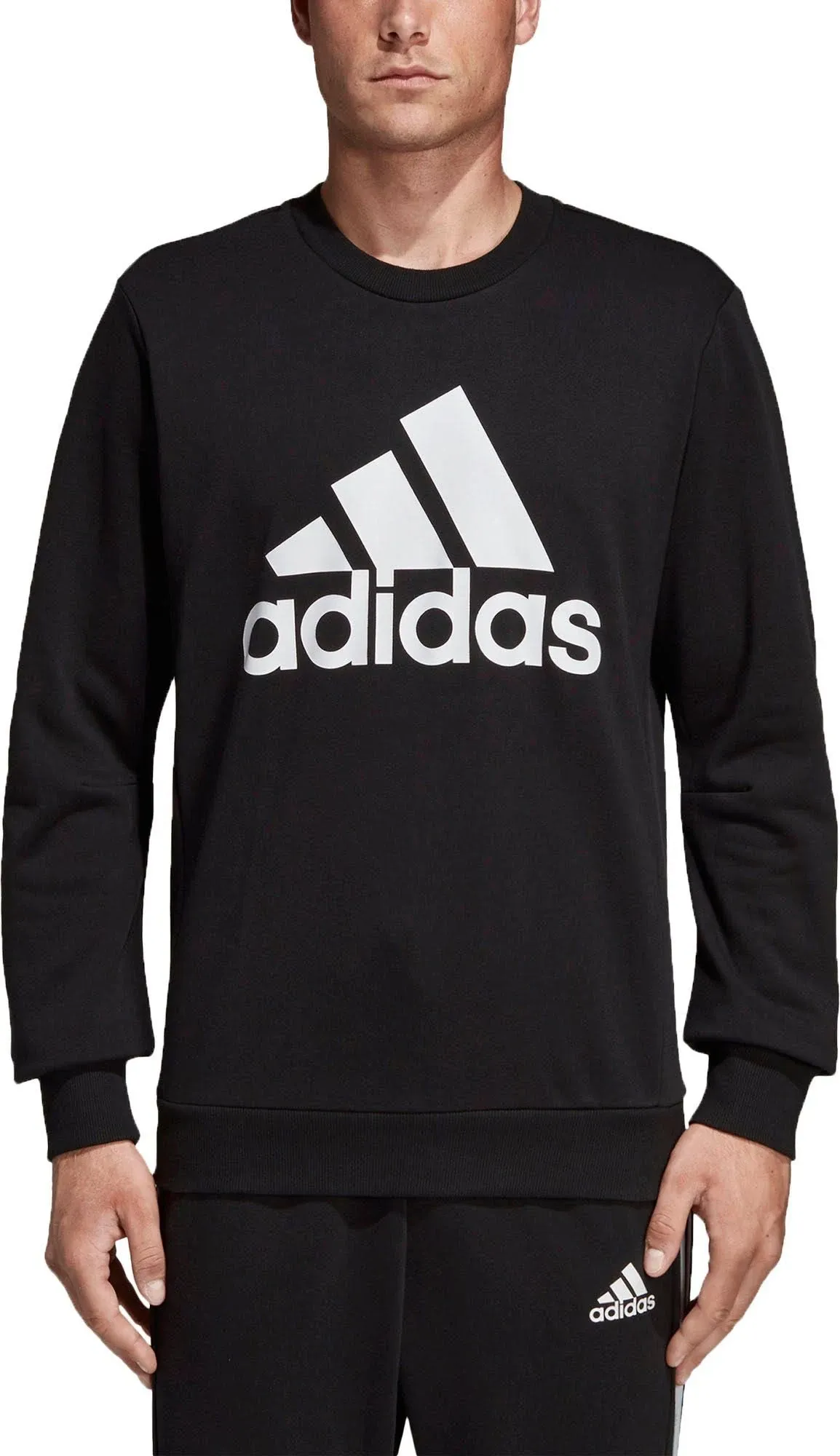 Adidas Men's Must Haves Badge of Sport Crew Sweatshirt