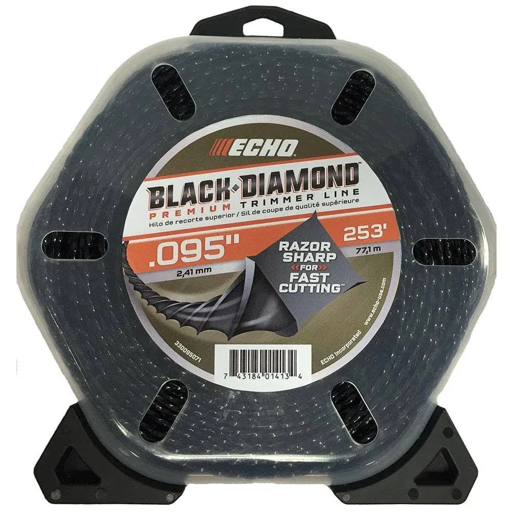 Echo Black Diamond 330095071 .105” x 217’ 4-Cornered Spiral Pattern Trimmer Line