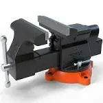 VEVOR 6&#034; Bench Vise w/ Anvil 360°Swivel Locking Base Heavy Duty Ductile Iron