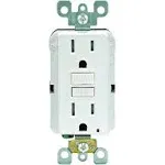 15 Amp 125-Volt Duplex SmarTest Self-Test SmartlockPro Tamper Resistant GFCI Outlet, White (4-Pack)