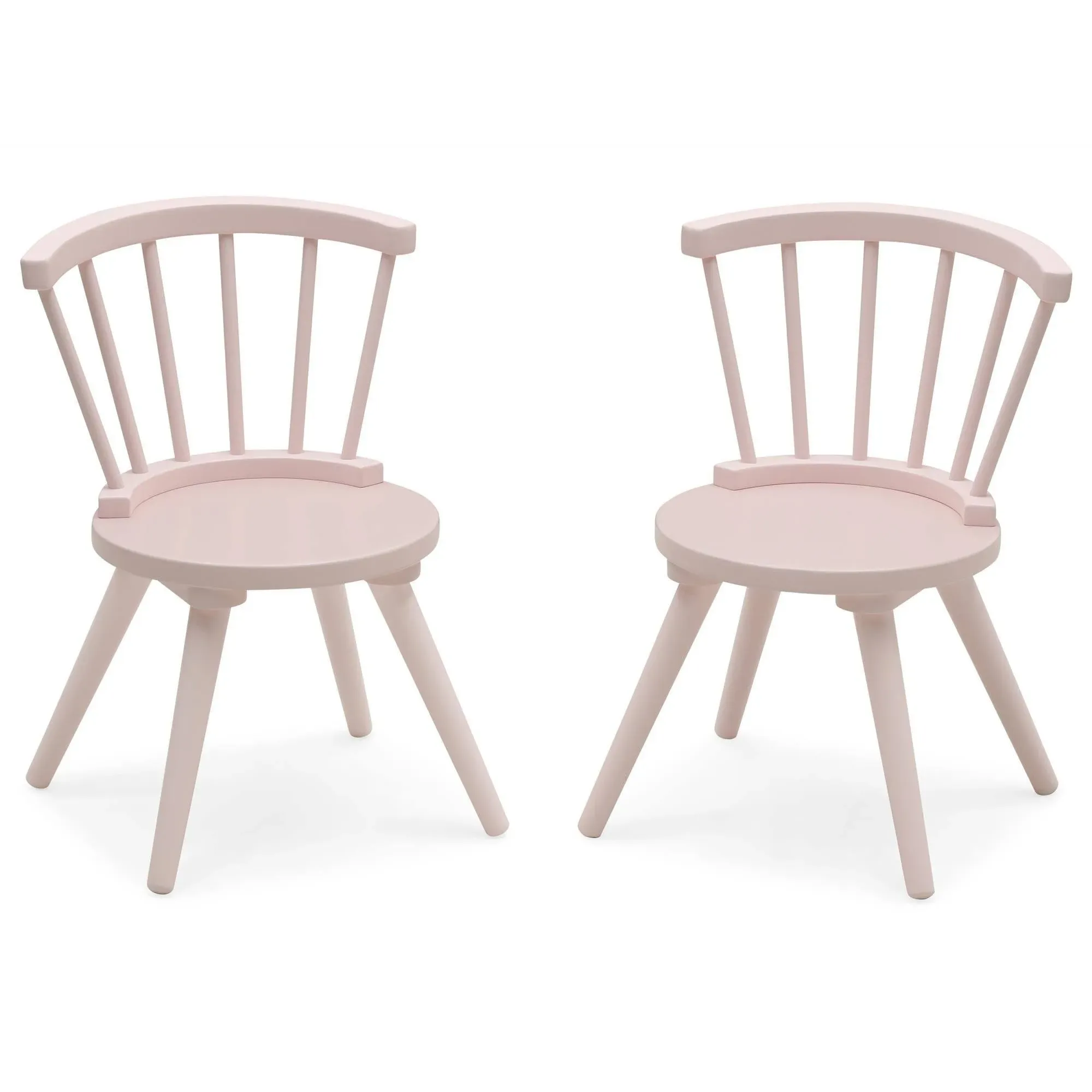 Delta Children Windsor 2 Piece Chair Set in Blush Pink