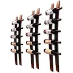 Wall Mounted Wine Rack Wooden, Barrel Stave Wood Bottle Holder Rack 6 B 40X7.6In