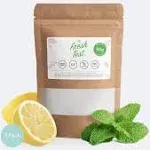 The Fresh Test, 50-gram Powder Drink Mix | Additive-Free, Non-GMO, Organic Ingredients | Mint Lemonade