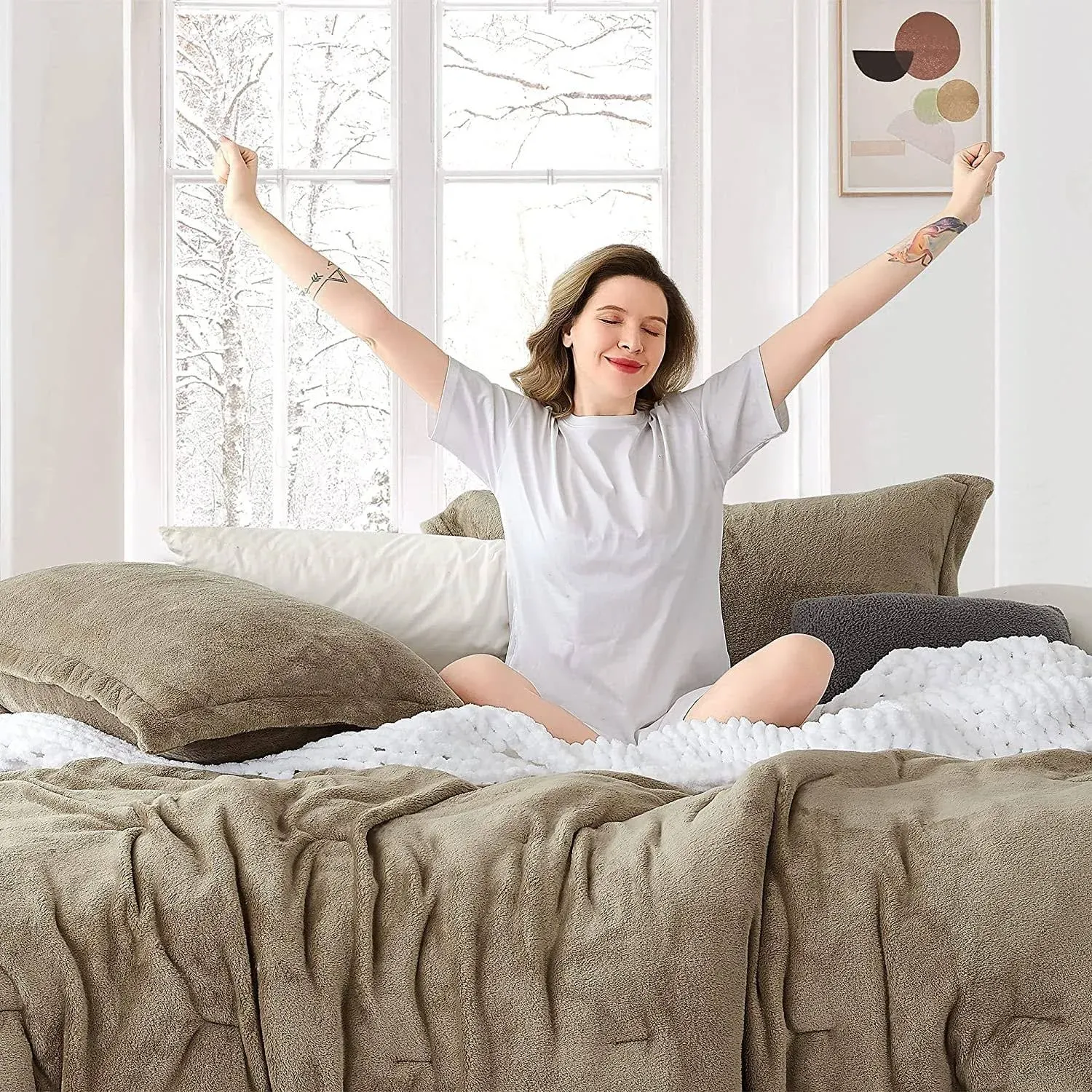 Byourbed Me Sooo Comfy - Coma Inducer® Twin XL Comforter - Winter Twig