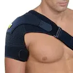 Shoulder Brace for Torn Rotator Cuff - 4 Sizes - Shoulder Pain Relief, Support and Compression - Sleeve Wrap for Shoulder Stability and Recovery - Fits Left and Right Arm, Men & Women (Nude, LARGE/X-LARGE)