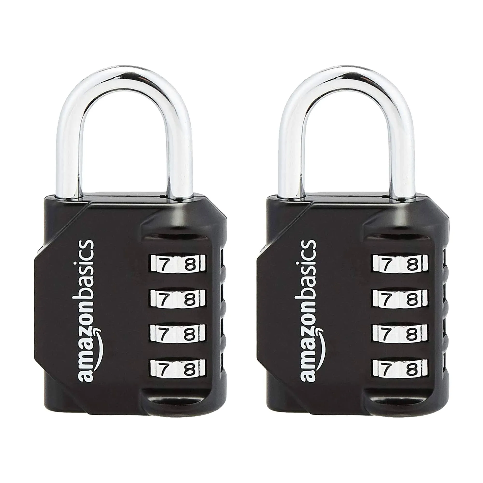 Amazon Basics 4-Digit Combination Lock 2-Pack