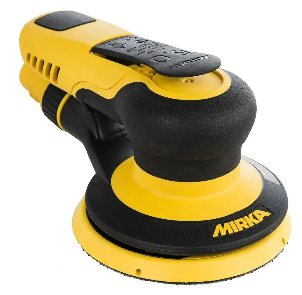 Mirka PROS Pneumatic Random Orbital Sander / 5 inch / 5mm Orbit/Dust-Free Sanding/MRP-550NV