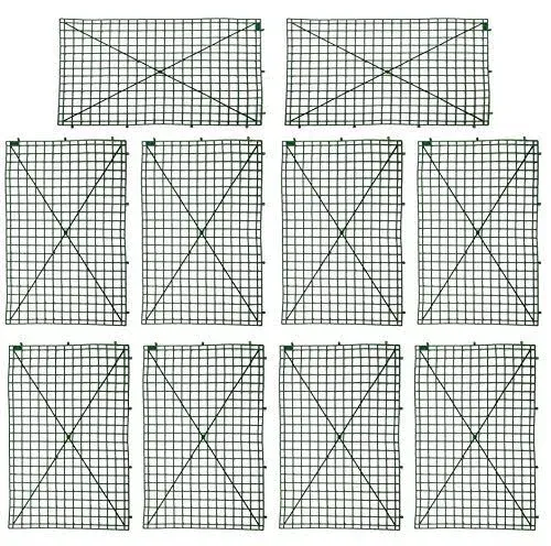 HONUTIGE 10 Pack Grid Plant Wall Frames, Plastic Frame for Flowers Wall Arches Backdrop DIY Decorative Fences Panel Wall Display