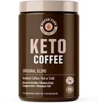 Rapidfire Ketogenic Fair Trade Instant Keto Coffee Mix Supports Energy Metabolism Weight Loss Ketogenic Diet Canister 15 servings, Original, 7.93 Ounce