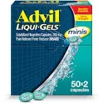 Advil Liqui-Gels Minis Pain Reliever Fever Reducer