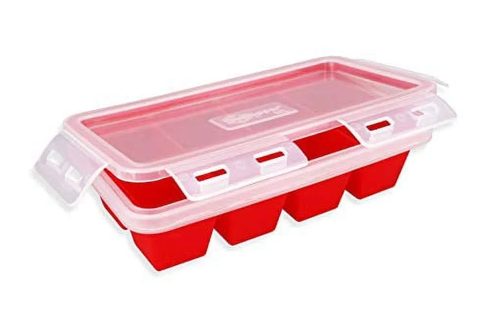 IceTopper Ice Cube Tray with 2 Attached Lids - Easy Release Ice Cube Molds 14