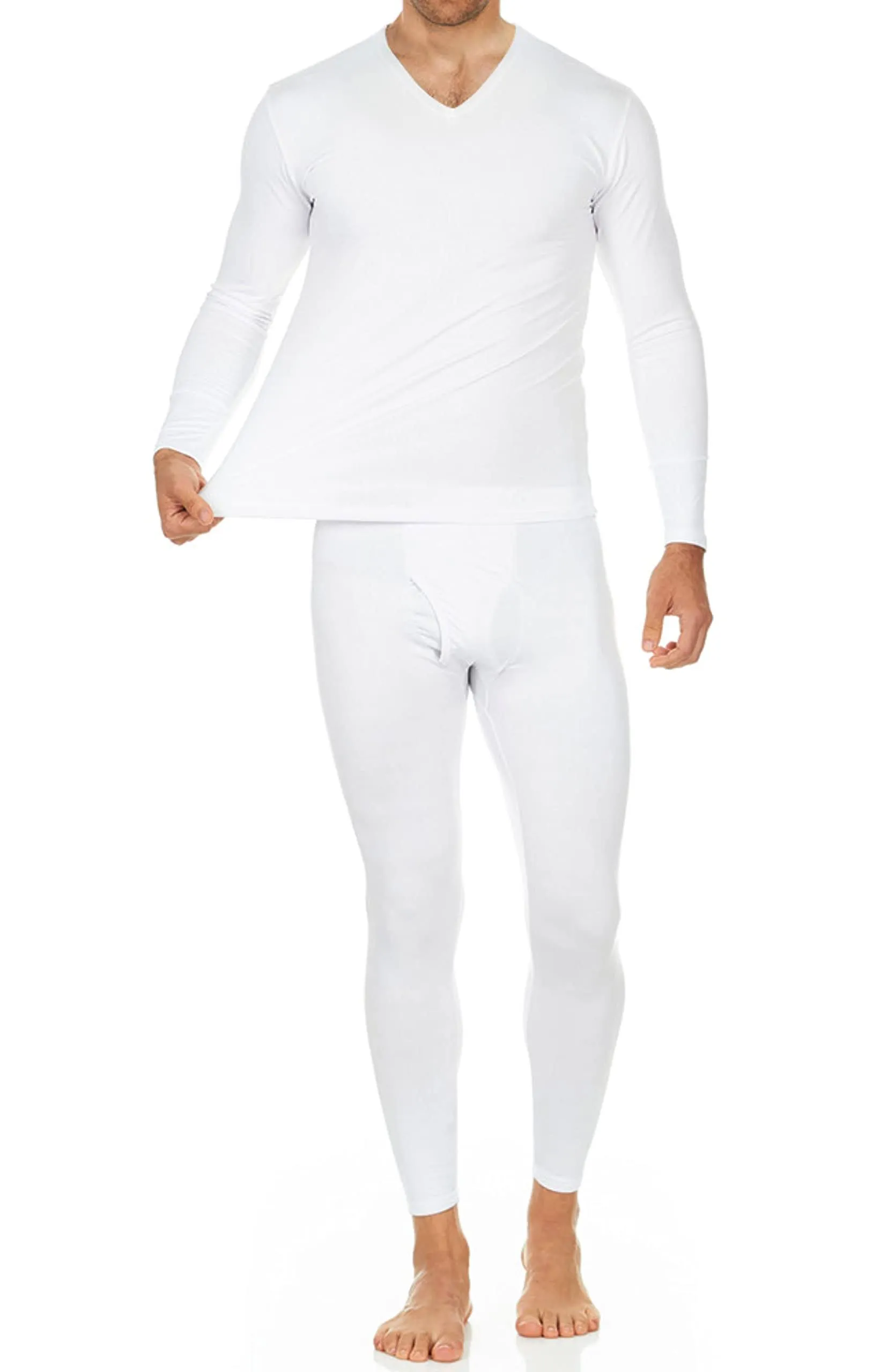 Thermajohn Long Johns Thermal Underwear for Men Fleece Lined Base Layer Set for ...