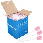 Disposable Oral Swabs, Sterile Dental Sponge Swabsticks Unflavored for Mouth & Gum Cleaning (250 Pack/box)