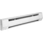 KING 6K2415BW K Series Baseboard Heater, 6' / 1500-1125W / 240-208V, Bright White