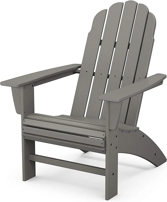 POLYWOOD Country Living Curveback Adirondack Chair Slate Grey