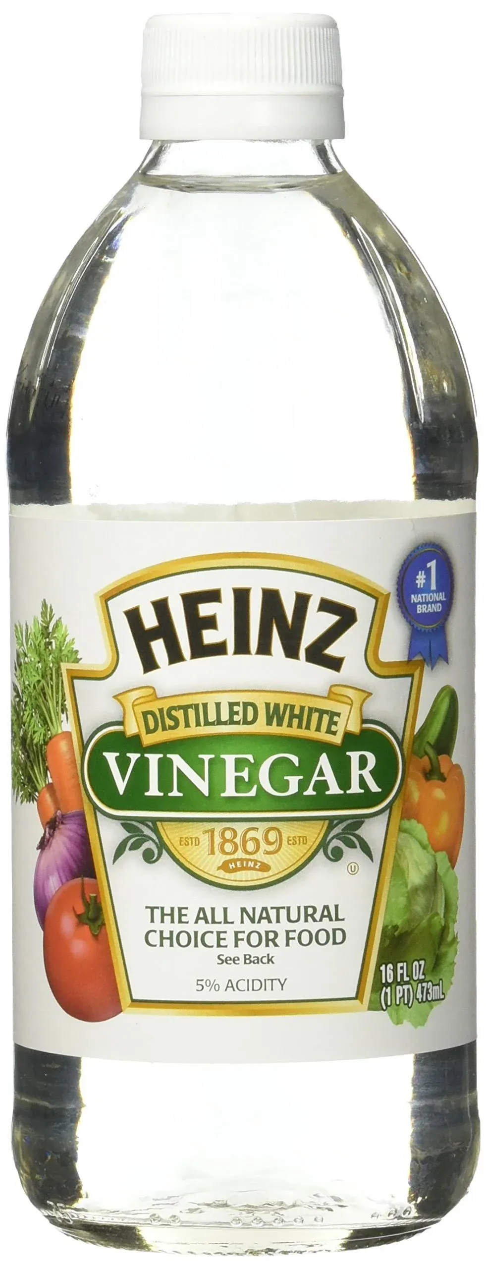 Heinz All Natural Distilled White Vinegar with 5% Acidity (32 fl oz Bottle)