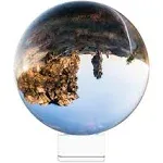 Crystal Clear Glass Ball - 130mm Transparent K9 Globe for Meditation Divinati...